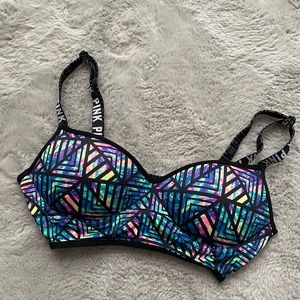 PINK Victoria's Secret Multicolor Sports Bra